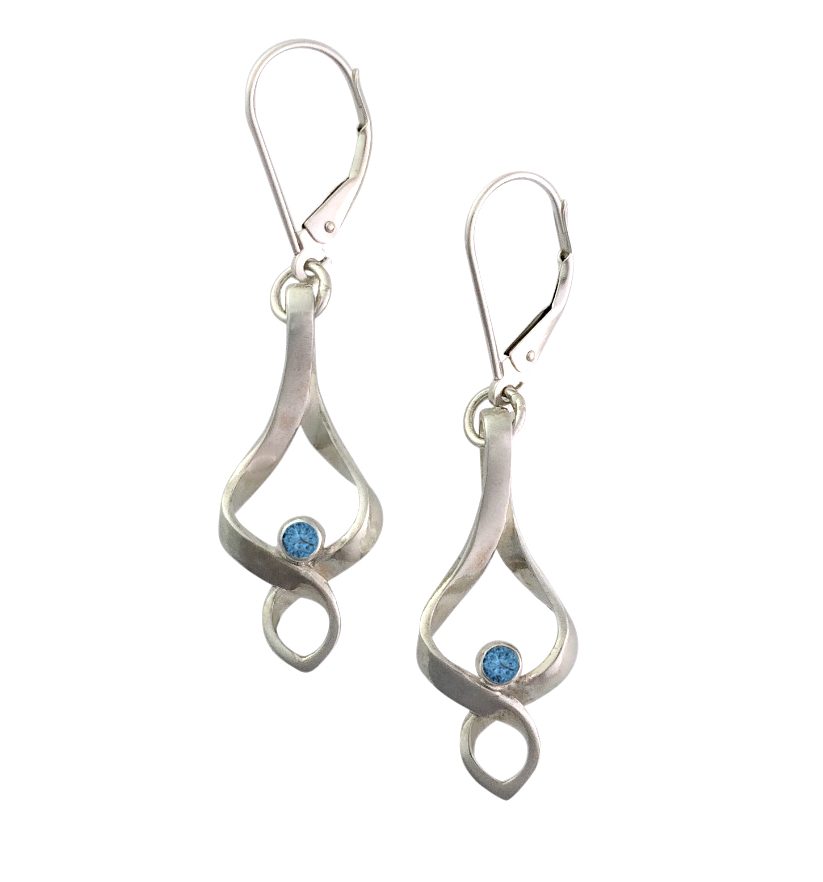 Eternal Wave gem-set earrings - £189 1 Devon jewellers