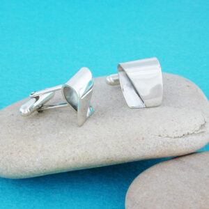 Paraglider:kite surfer cufflinks
