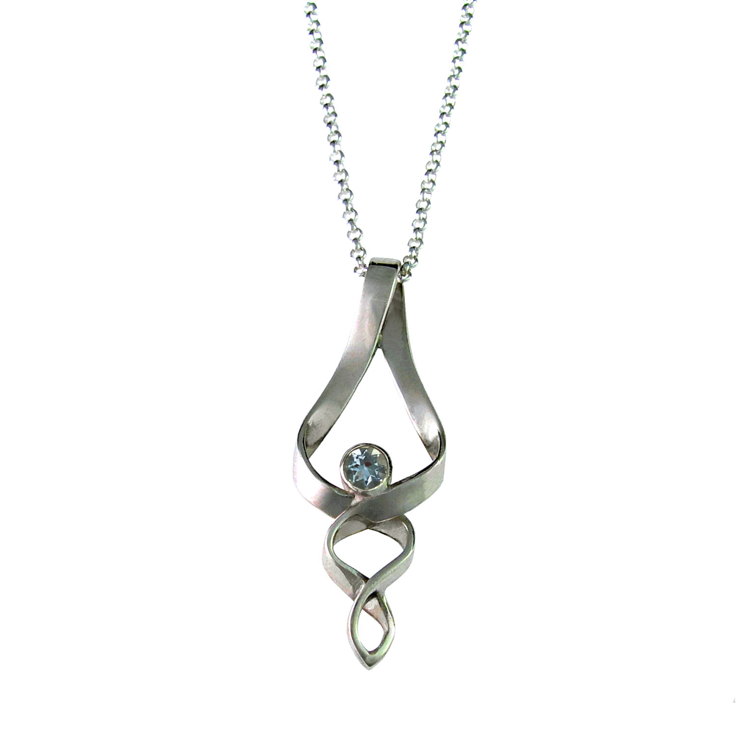 Eternal Wave gem-set pendant - From £169 3 aquamarine birthstone pendant