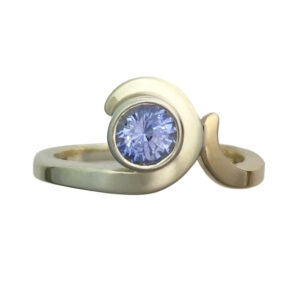 Ocean wave saphire engagement ring_1 sapphire engagement ring