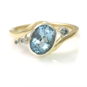 aquamarine ocean ring