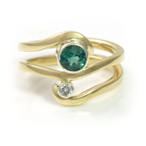 tourmaline wave ring