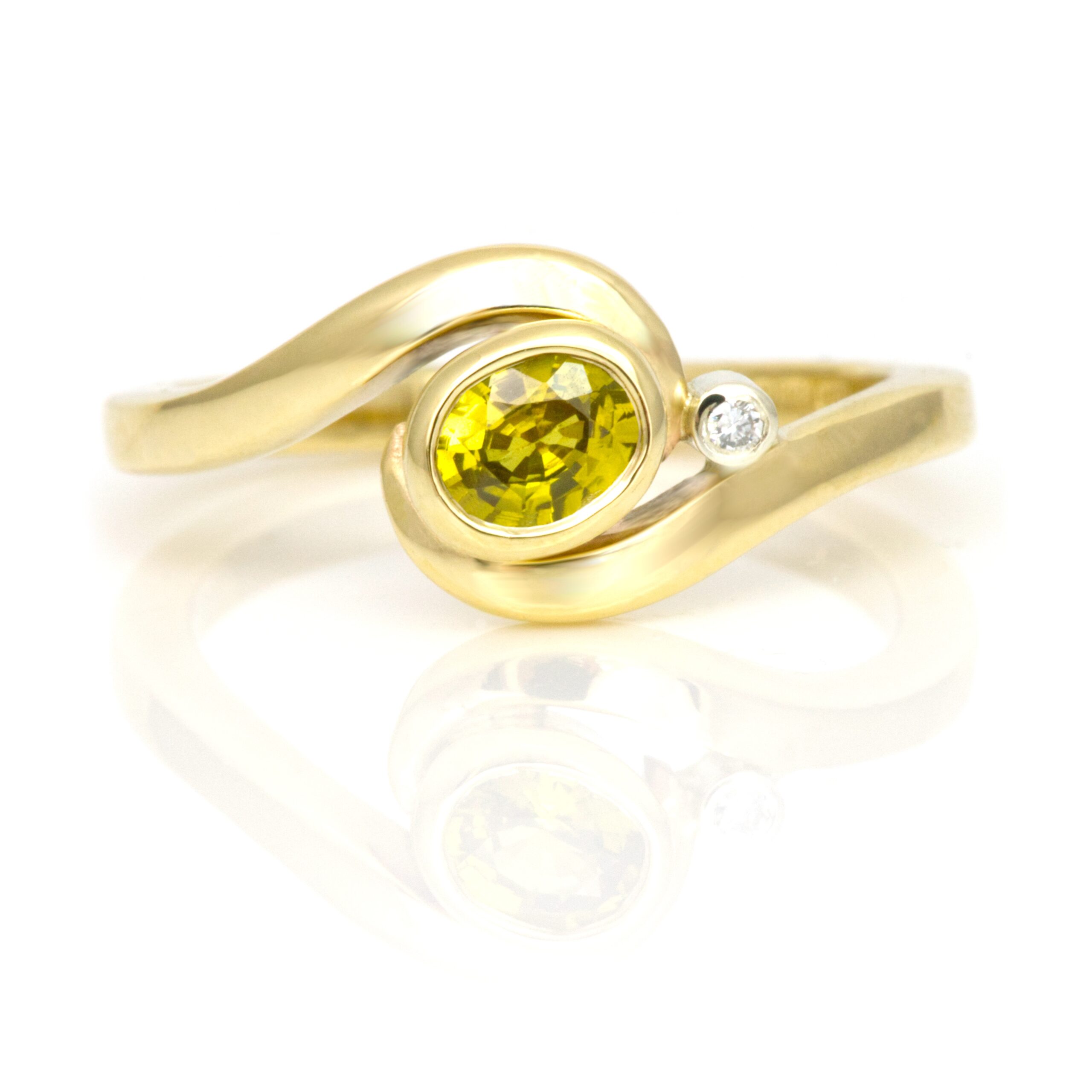Ocean Wave yellow sapphire and diamond ring - £1,495 1 yellow sapphire ring